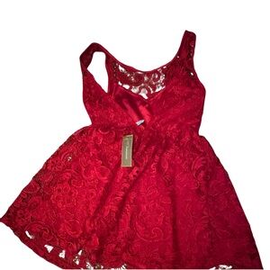 Cute Francesca's Collections Scarlet Lace Dress!